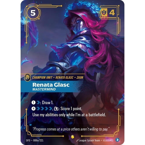 Image for Renata Glasc - Mastermind (Alternate Art) (088a/221) (Spiritforged) - Riftbound: League of Legends Trading Card Game