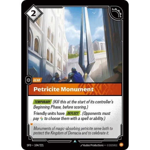Image for Petricite Monument (104/221) (Spiritforged) - Riftbound: League of Legends Trading Card Game