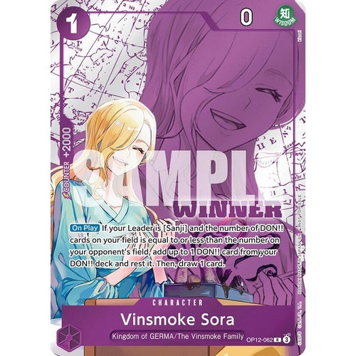 Image for Vinsmoke Sora (Winner Pack 2026 Vol. 1) (OP12-062) (One Piece Promotion Cards) - One Piece Card Game