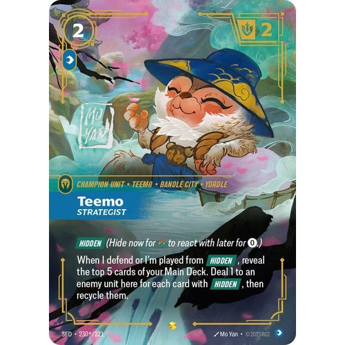 Image for Teemo - Strategist (Signature) (230*/221) (Spiritforged) - Riftbound: League of Legends Trading Card Game
