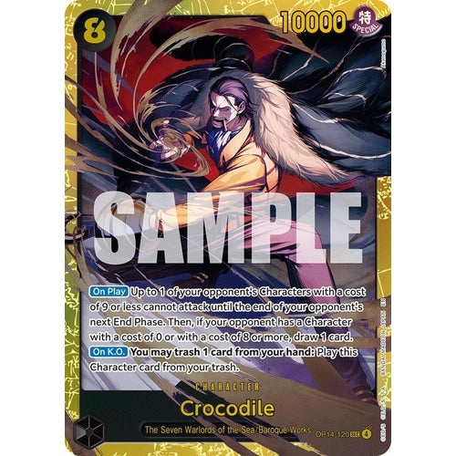 Image for Crocodile - OP14-120 (OP14-120) (The Azure Sea's Seven) - One Piece Card Game