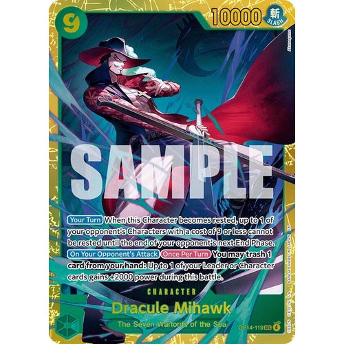 Image for Dracule Mihawk - OP14-119 (OP14-119) (The Azure Sea's Seven) - One Piece Card Game