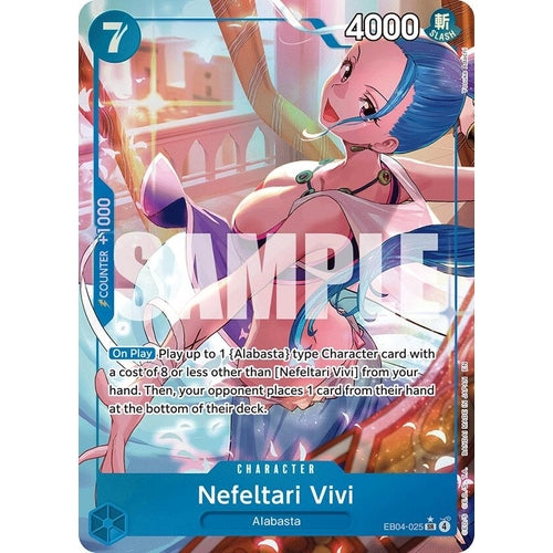Image for Nefeltari Vivi (Alternate Art) (EB04-025) (The Azure Sea's Seven) - One Piece Card Game