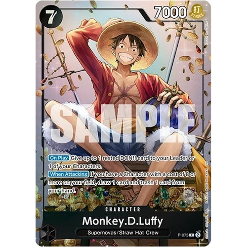 Image for Monkey.D.Luffy (Tin Pack Set Vol. 2) (P-075) (One Piece Promotion Cards) - One Piece Card Game