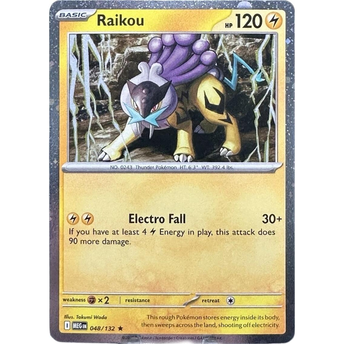 Raikou - 048/132 (Cosmos Holo) (048/132) (ME01: Mega Evolution) - PokéBox Australia