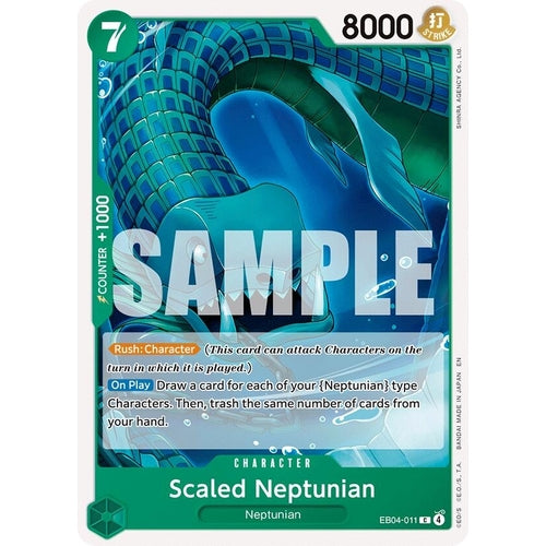 Image for Scaled Neptunian (EB04-011) (The Azure Sea's Seven) - One Piece Card Game