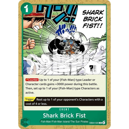 Image for Shark Brick Fist (EB04-020) (The Azure Sea's Seven) - One Piece Card Game