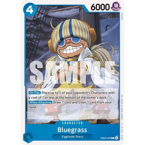 Image for Bluegrass (EB04-026) (The Azure Sea's Seven) - One Piece Card Game