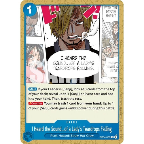 Image for I Heard the Sound...of a Lady's Teardrops Falling (EB04-029) (The Azure Sea's Seven) - One Piece Card Game