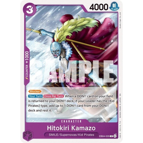 Image for Hitokiri Kamazo (EB04-035) (The Azure Sea's Seven) - One Piece Card Game