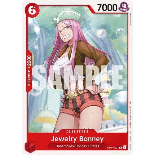 Image for Jewelry Bonney (OP14-007) (The Azure Sea's Seven) - One Piece Card Game