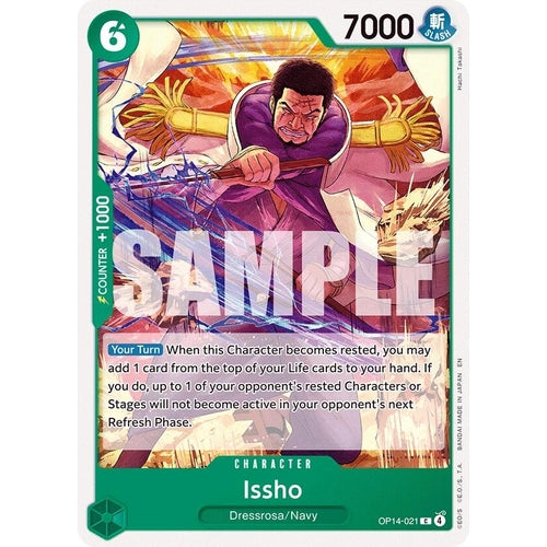 Image for Issho - OP14-021 (OP14-021) (The Azure Sea's Seven) - One Piece Card Game