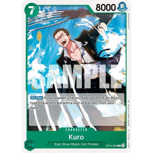 Image for Kuro (OP14-025) (The Azure Sea's Seven) - One Piece Card Game