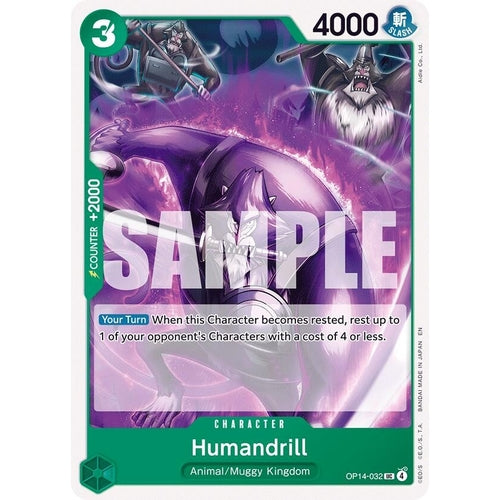 Image for Humandrill (OP14-032) (The Azure Sea's Seven) - One Piece Card Game