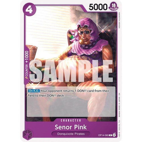Image for Senor Pink (OP14-065) (The Azure Sea's Seven) - One Piece Card Game