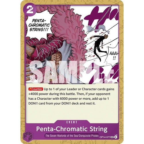 Image for Penta-Chromatic String (OP14-077) (The Azure Sea's Seven) - One Piece Card Game