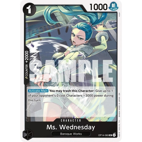 Image for Ms. Wednesday (OP14-083) (The Azure Sea's Seven) - One Piece Card Game