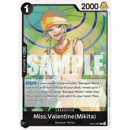 Image for Miss.Valentine(Mikita) (OP14-087) (The Azure Sea's Seven) - One Piece Card Game