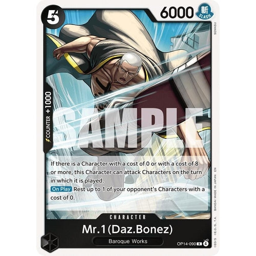 Image for Mr.1(Daz.Bonez) (OP14-090) (The Azure Sea's Seven) - One Piece Card Game