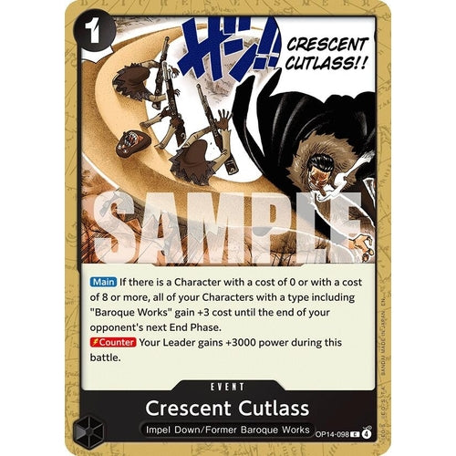 Image for Crescent Cutlass (OP14-098) (The Azure Sea's Seven) - One Piece Card Game