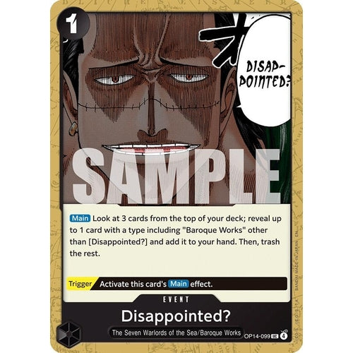 Image for Disappointed? (OP14-099) (The Azure Sea's Seven) - One Piece Card Game