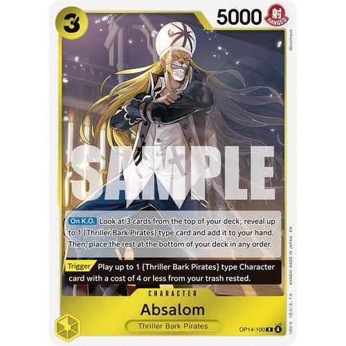 Image for Absalom (OP14-100) (The Azure Sea's Seven) - One Piece Card Game