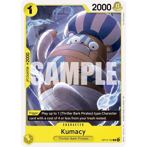 Image for Kumacy (OP14-102) (The Azure Sea's Seven) - One Piece Card Game