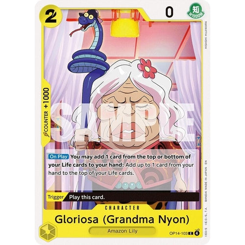 Image for Gloriosa (Grandma Nyon) (OP14-103) (The Azure Sea's Seven) - One Piece Card Game