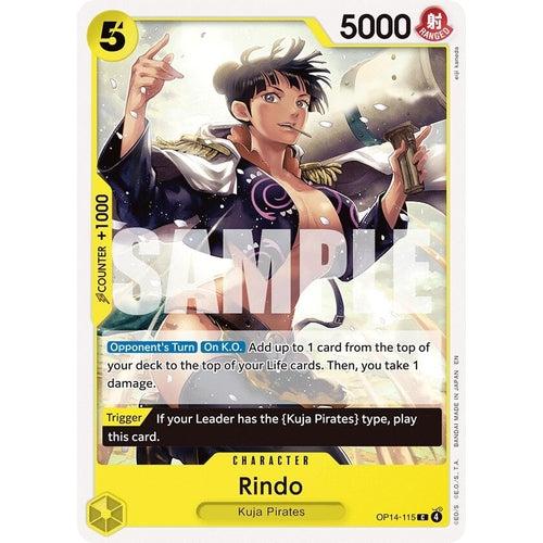 Image for Rindo (OP14-115) (The Azure Sea's Seven) - One Piece Card Game