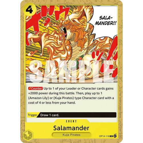 Image for Salamander (OP14-116) (The Azure Sea's Seven) - One Piece Card Game