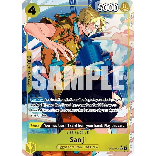 Image for Sanji (Full Art) (ST29-004) (Starter Deck 29: Egghead) - One Piece Card Game