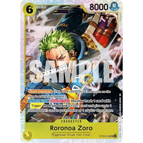 Image for Roronoa Zoro (ST29-014) (Starter Deck 29: Egghead) - One Piece Card Game