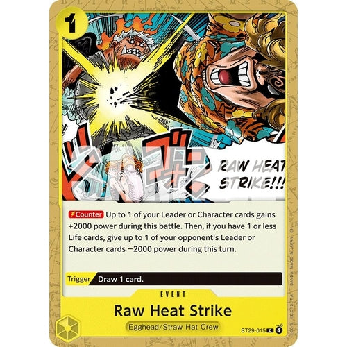 Image for Raw Heat Strike (ST29-015) (Starter Deck 29: Egghead) - One Piece Card Game