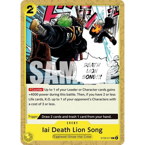 Image for Iai Death Lion Song (ST29-017) (Starter Deck 29: Egghead) - One Piece Card Game