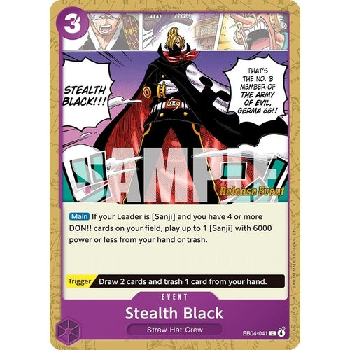 Image for Stealth Black (EB04-041) (The Azure Sea's Seven Release Event Cards) - One Piece Card Game