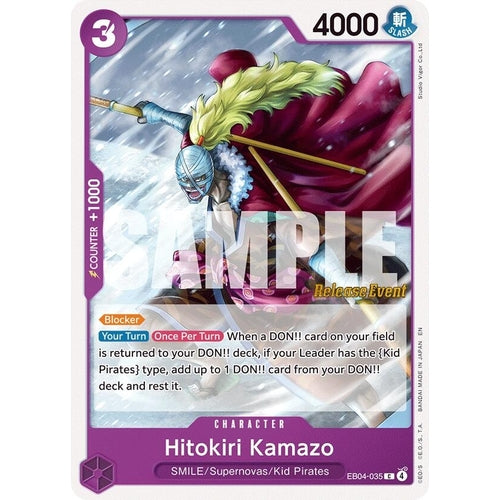 Image for Hitokiri Kamazo (EB04-035) (The Azure Sea's Seven Release Event Cards) - One Piece Card Game