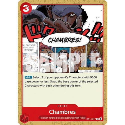 Image for Chambres (OP14-017) (The Azure Sea's Seven Release Event Cards) - One Piece Card Game