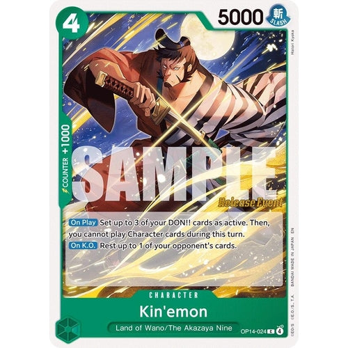 Image for Kin'emon (OP14-024) (The Azure Sea's Seven Release Event Cards) - One Piece Card Game