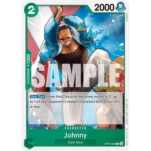 Image for Johnny (OP14-028) (The Azure Sea's Seven Release Event Cards) - One Piece Card Game