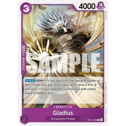 Image for Gladius (OP14-062) (The Azure Sea's Seven Release Event Cards) - One Piece Card Game