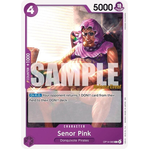 Image for Senor Pink (OP14-065) (The Azure Sea's Seven Release Event Cards) - One Piece Card Game