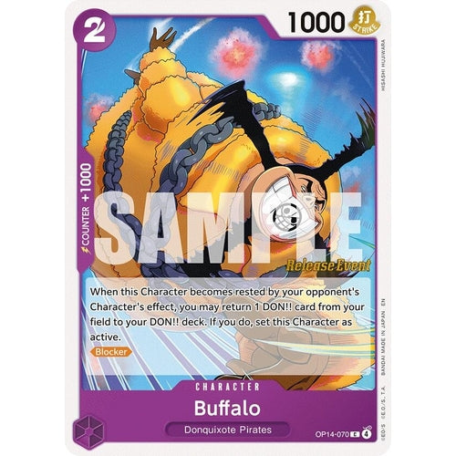 Image for Buffalo (OP14-070) (The Azure Sea's Seven Release Event Cards) - One Piece Card Game