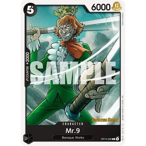 Image for Mr.9 (OP14-095) (The Azure Sea's Seven Release Event Cards) - One Piece Card Game