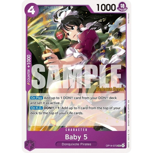 Image for Baby 5 (OP14-072) (The Azure Sea's Seven Release Event Cards) - One Piece Card Game