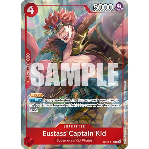 Eustass"Captain"Kid - OP14-014 (Dash Pack) (OP14-014) (The Azure Sea's Seven) - PokéBox Australia