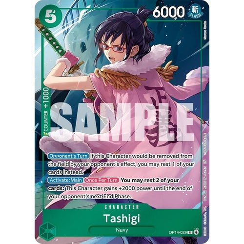 Image for Tashigi (Dash Pack) (OP14-029) (The Azure Sea's Seven) - One Piece Card Game