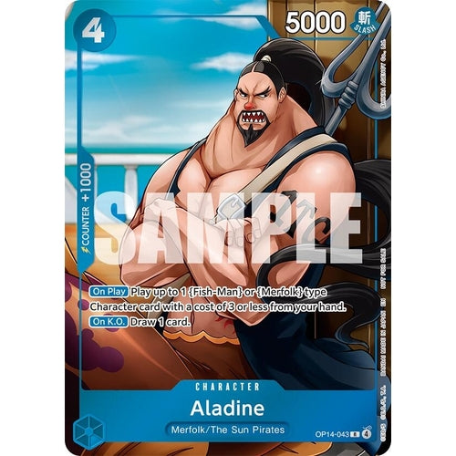 Image for Aladine (Dash Pack) (OP14-043) (The Azure Sea's Seven) - One Piece Card Game