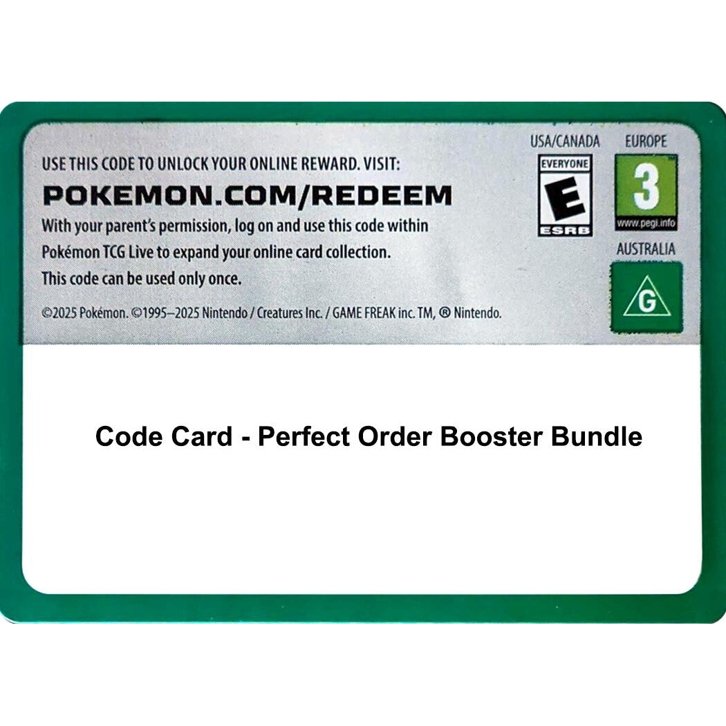 Image for Code Card - Perfect Order Booster Bundle (ME03: Perfect Order) - Pokemon