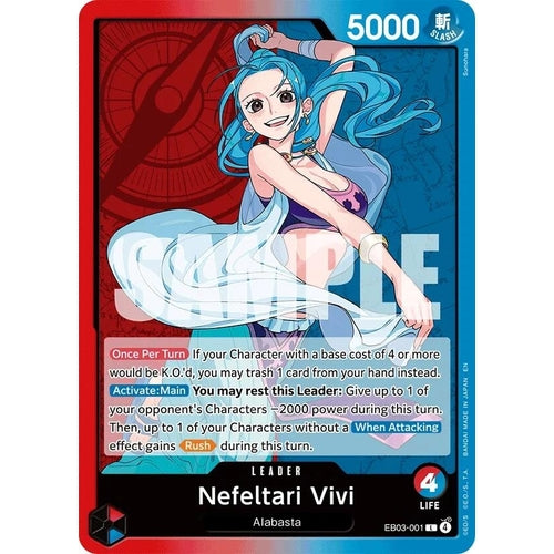 Image for Nefeltari Vivi (001) (EB03-001) (Extra Booster: One Piece Heroines Edition) - One Piece Card Game