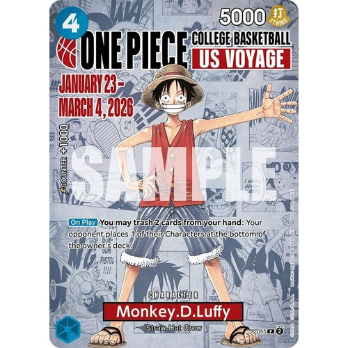 Image for Monkey.D.Luffy (055) (College Basketball US Voyage) (P-055) (One Piece Promotion Cards) - One Piece Card Game